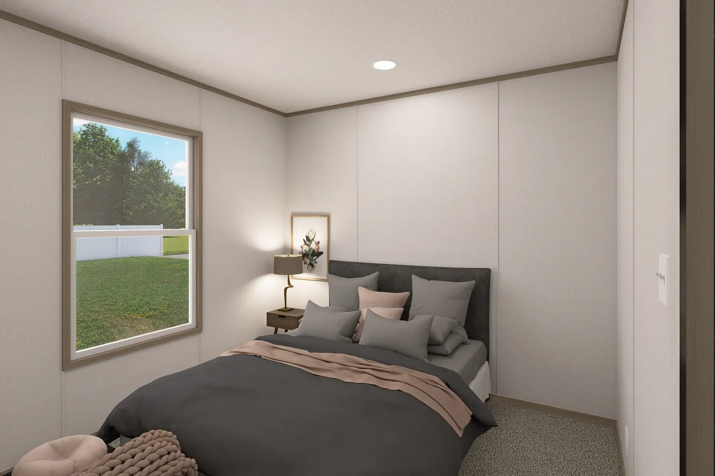 The THE EAGLE 48 Bedroom. This Manufactured Mobile Home features 3 bedrooms and 2 baths.