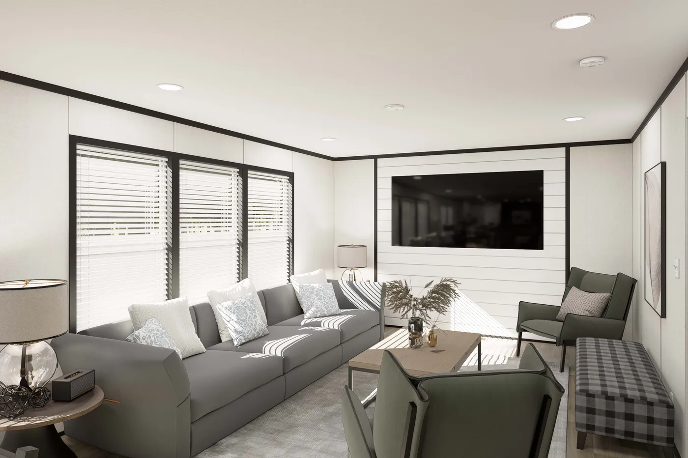 The PLATINUM ANNIVERSARY Den. This Manufactured Mobile Home features 3 bedrooms and 2 baths.