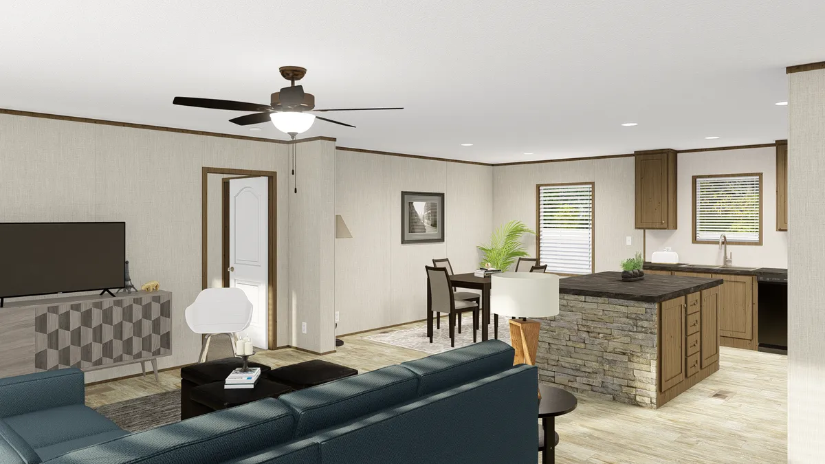 The GRAND LIVING 64 Foyer. This Manufactured Mobile Home features 3 bedrooms and 2 baths.