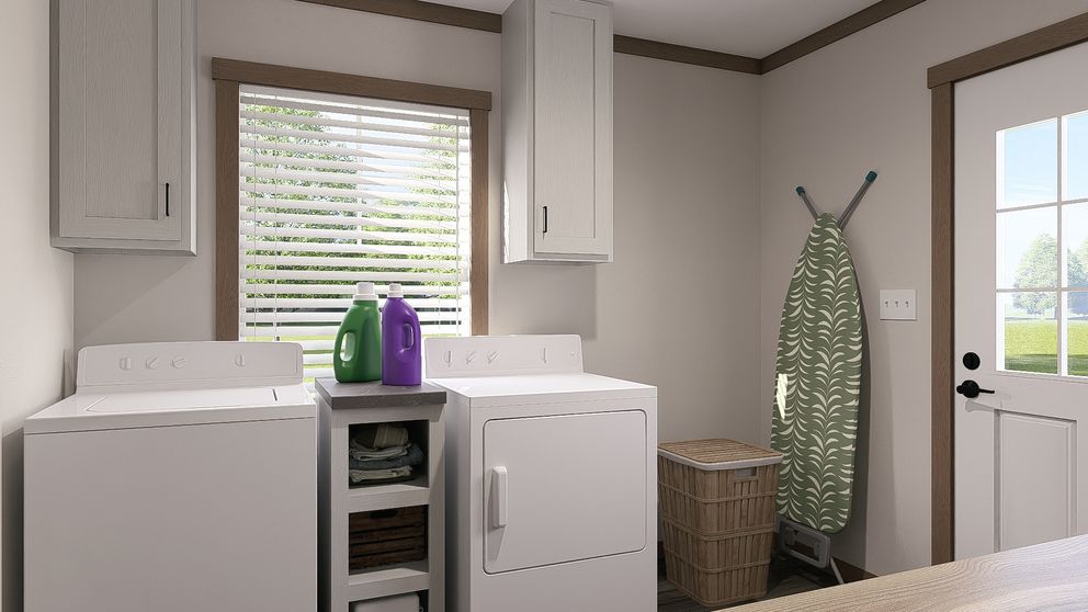 The NELLIE Utility Room. This Manufactured Mobile Home features 4 bedrooms and 2 baths.