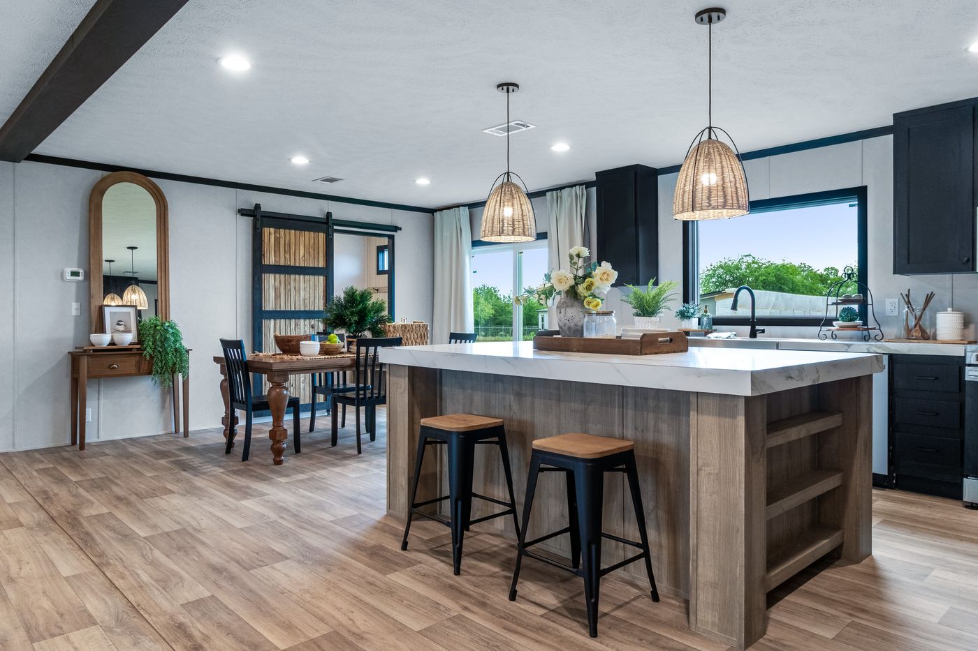 The ODYSSEY Kitchen. This Manufactured Mobile Home features 4 bedrooms and 2 baths.