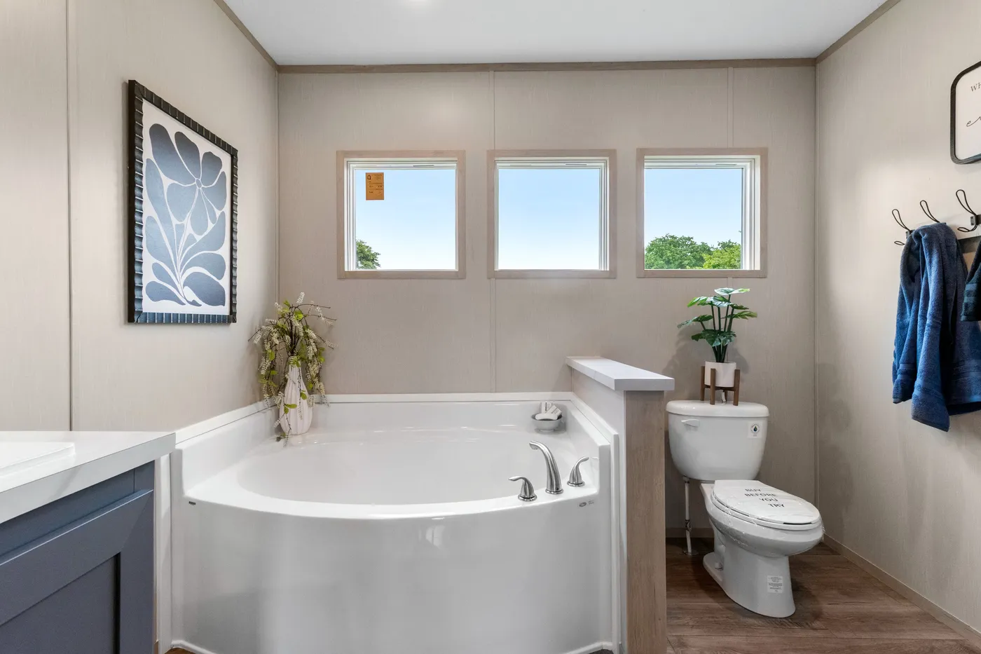 The FIJI Primary Bathroom. This Manufactured Mobile Home features 3 bedrooms and 2 baths.