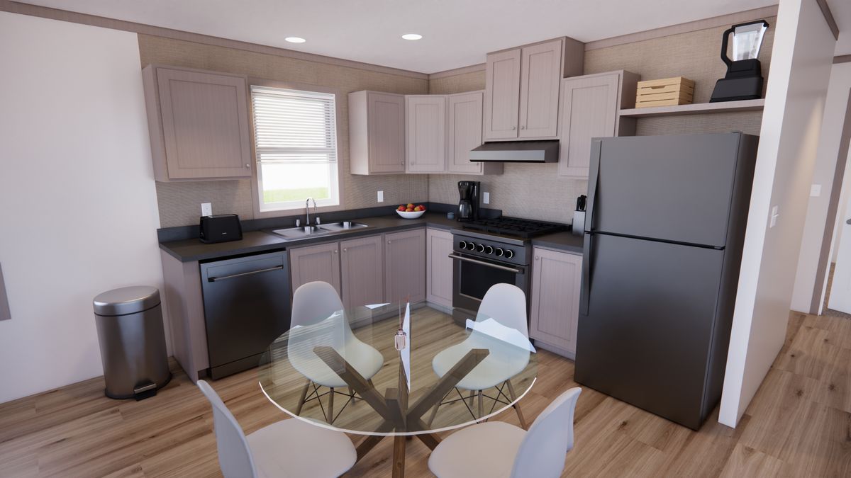 The 5616-4200 ADRENALINE Kitchen. This Manufactured Mobile Home features 2 bedrooms and 2 baths.