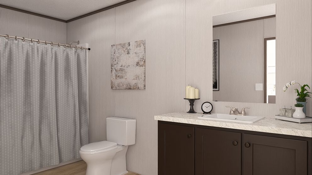 The ULTRA PRO 3 BR 28X56 Guest Bathroom. This Manufactured Mobile Home features 3 bedrooms and 2 baths.