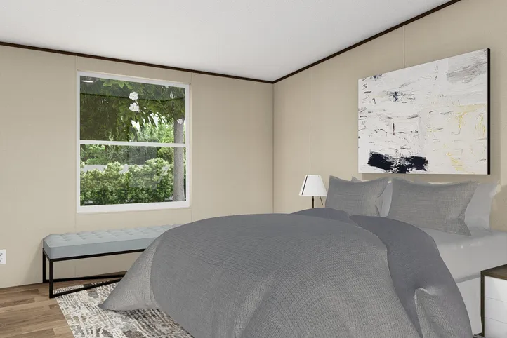 The TRIUMPH Bedroom. This Manufactured Mobile Home features 5 bedrooms and 3 baths.