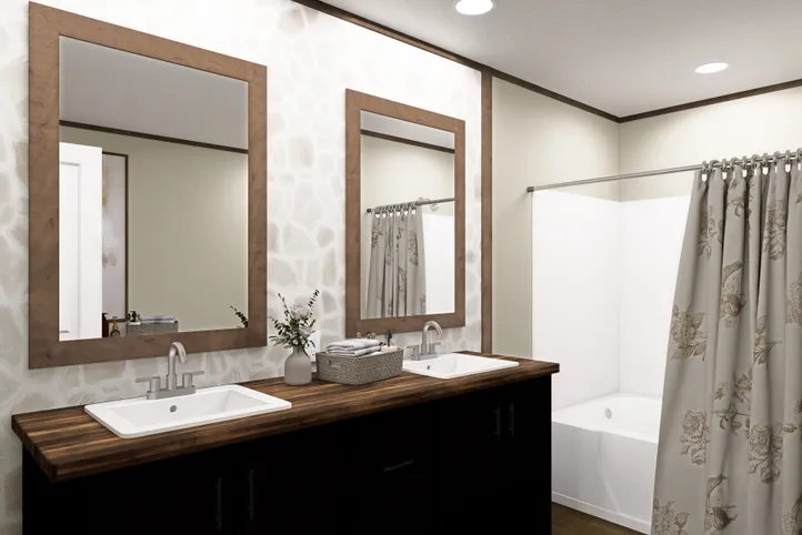 The FIJI Primary Bathroom. This Manufactured Mobile Home features 3 bedrooms and 2 baths.