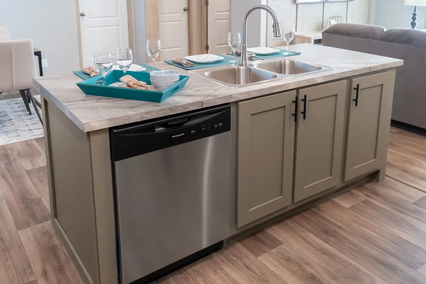 The DESOTO Kitchen. This Manufactured Mobile Home features 3 bedrooms and 2 baths.