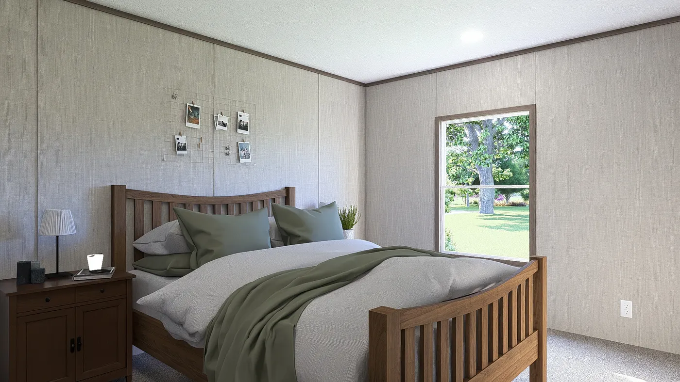 The ULTRA BREEZE 28X76 Bedroom. This Manufactured Mobile Home features 4 bedrooms and 2 baths.