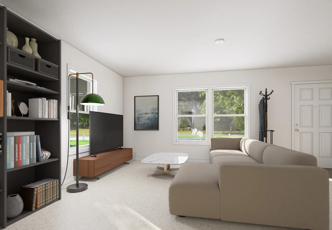 The 5017 IMAGINE Living Room. This Manufactured Mobile Home features 3 bedrooms and 2 baths.