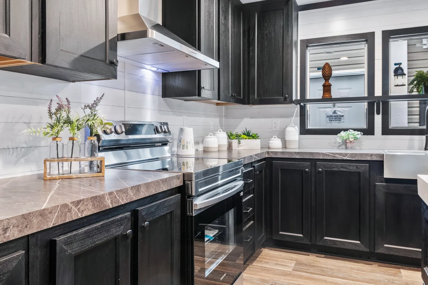 The THE RENEGADE Kitchen. This Manufactured Mobile Home features 3 bedrooms and 2 baths.