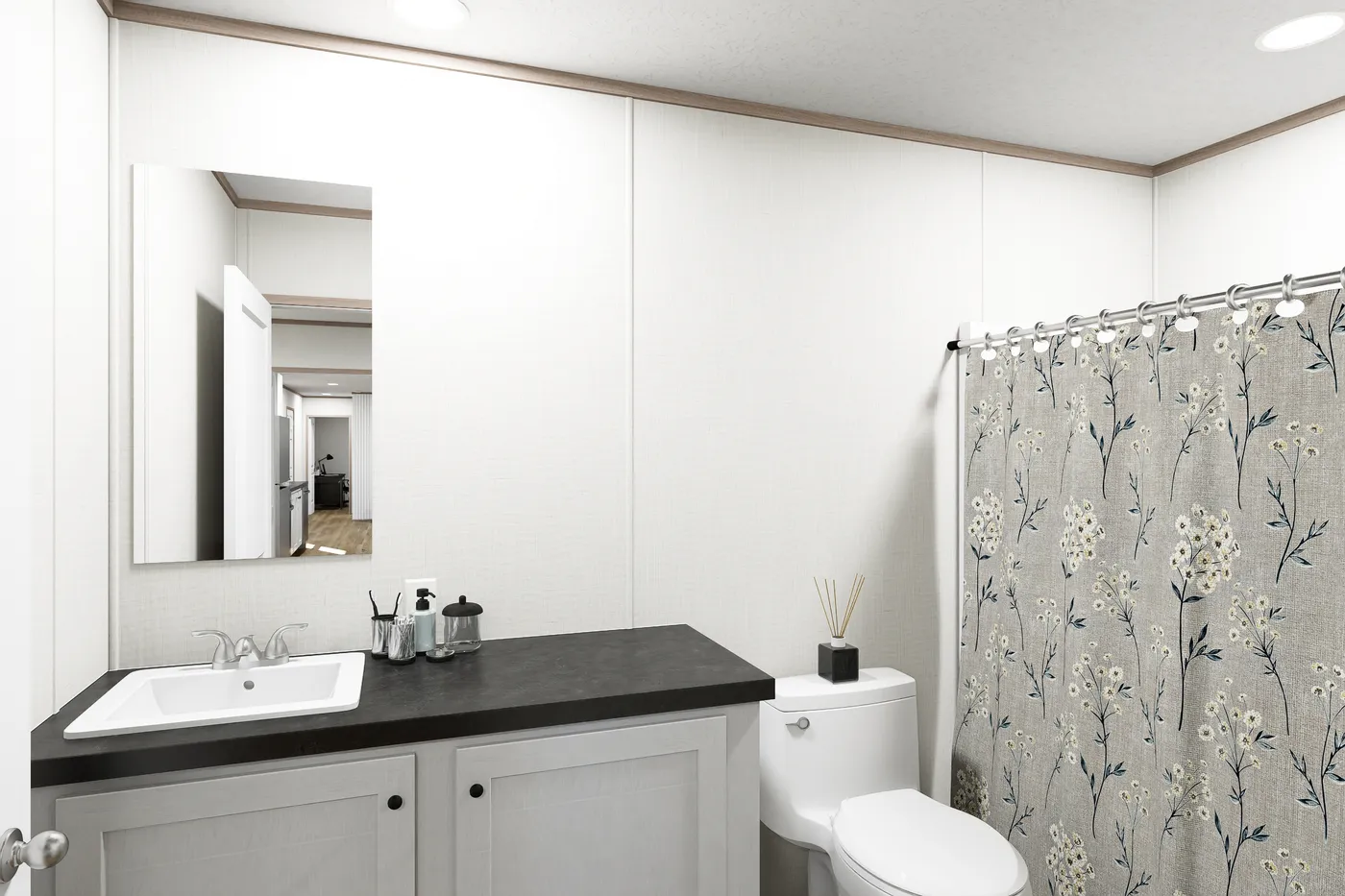 The ATLAS Primary Bathroom. This Manufactured Mobile Home features 2 bedrooms and 2 baths.