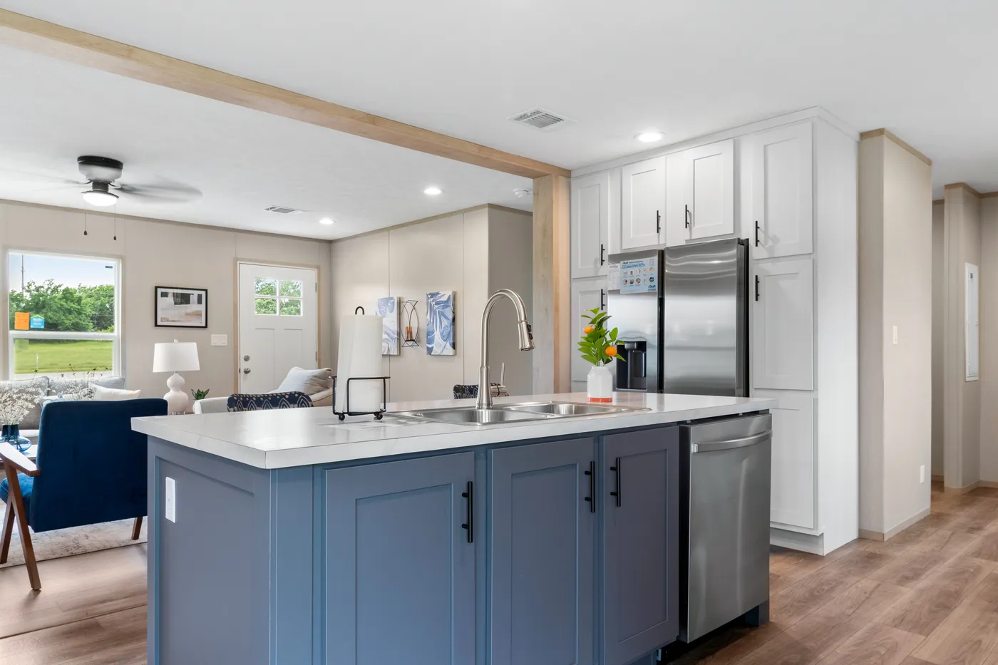 The FIJI Kitchen. This Manufactured Mobile Home features 3 bedrooms and 2 baths.