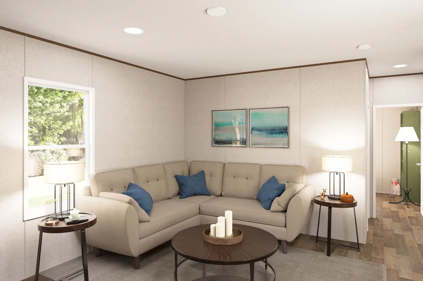 The DOGWOOD Exterior. This Manufactured Mobile Home features 2 bedrooms and 2 baths.