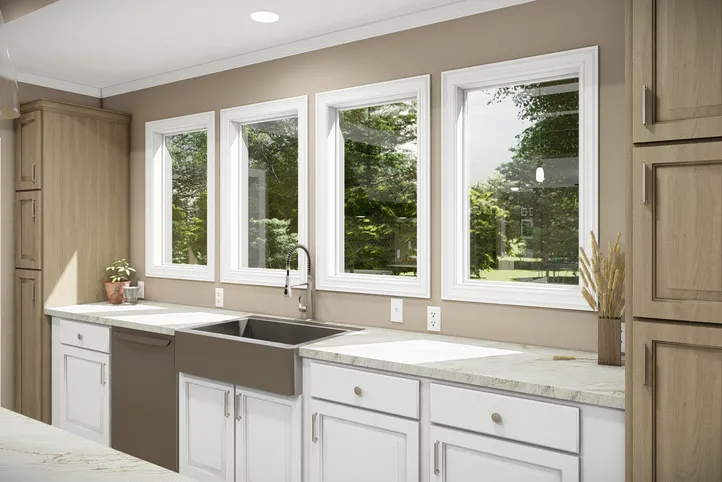 The THE BANDON Kitchen. This Manufactured Mobile Home features 3 bedrooms and 2 baths.