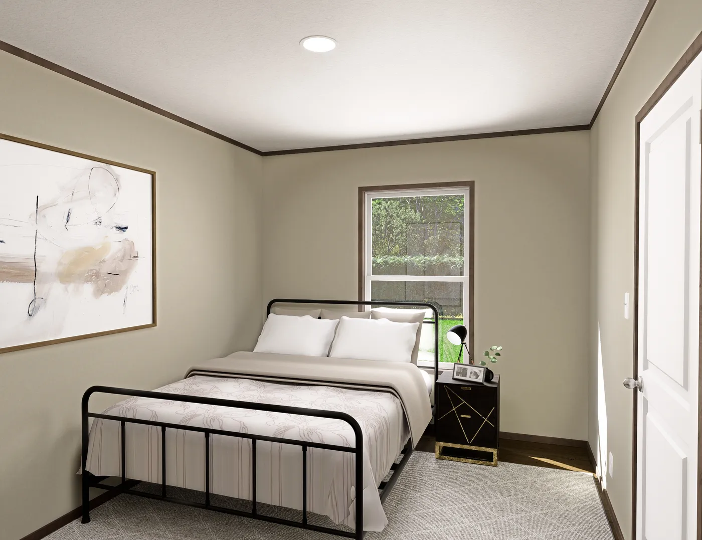 The FIJI Guest Bedroom. This Manufactured Mobile Home features 3 bedrooms and 2 baths.