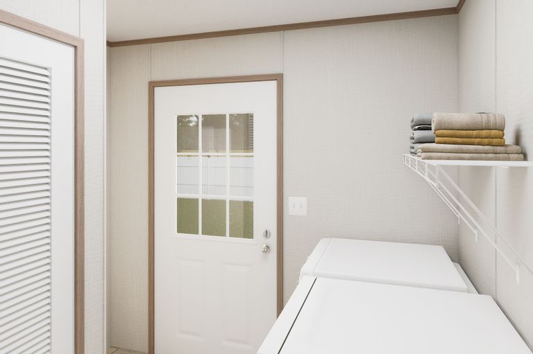 The ULTRA FLEX 76 Utility Room. This Manufactured Mobile Home features 4 bedrooms and 2 baths.