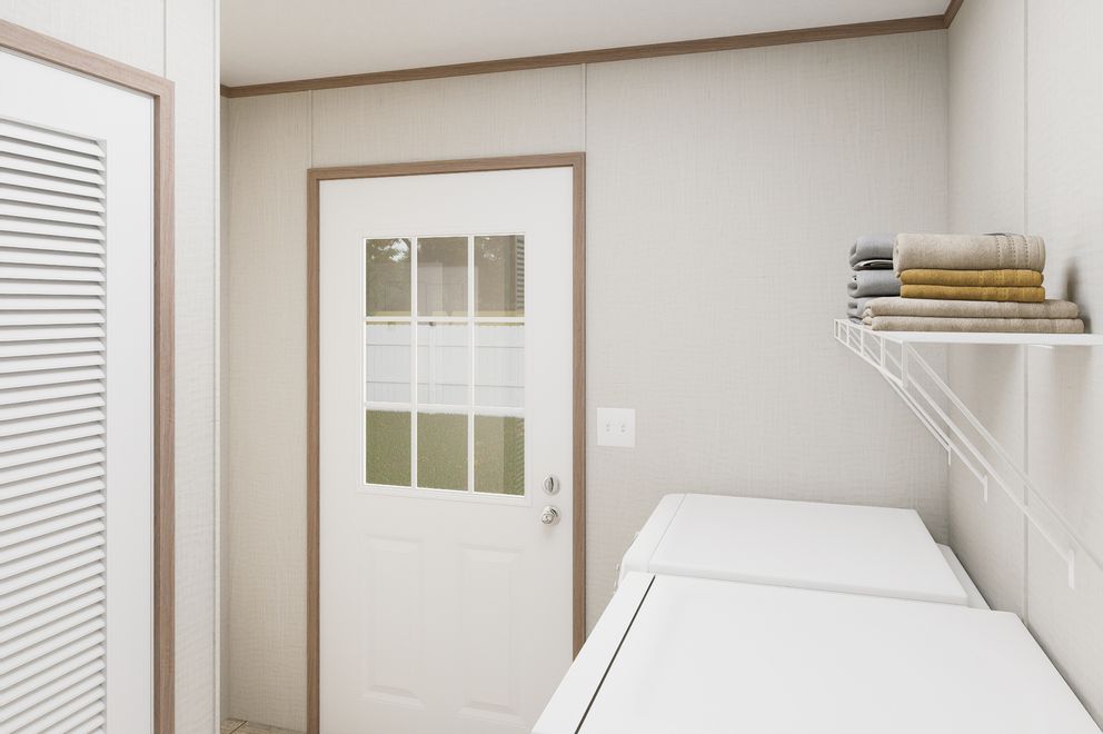 The ULTRA FLEX 76 Utility Room. This Manufactured Mobile Home features 4 bedrooms and 2 baths.