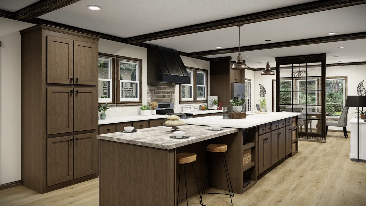 The THE ANDERSON II Kitchen. This Manufactured Mobile Home features 3 bedrooms and 2 baths.