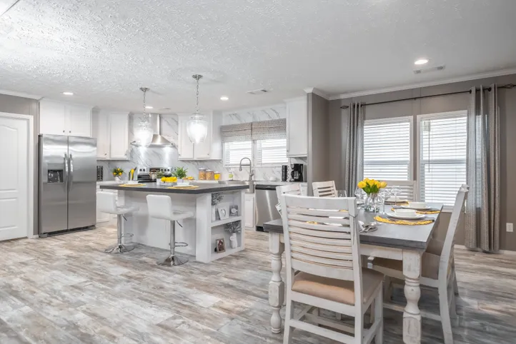The CASCADE Kitchen. This Manufactured Mobile Home features 4 bedrooms and 2 baths.