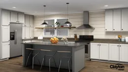 The THE RESERVE 76 Kitchen. This Manufactured Mobile Home features 4 bedrooms and 2 baths.