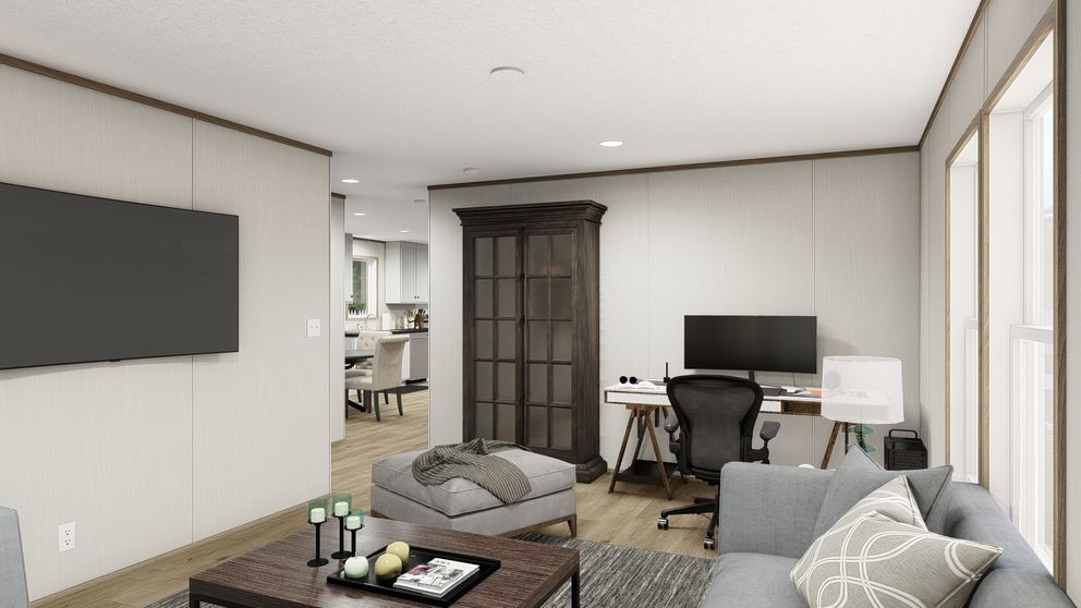 The HAVEN Den. This Manufactured Mobile Home features 3 bedrooms and 2 baths.