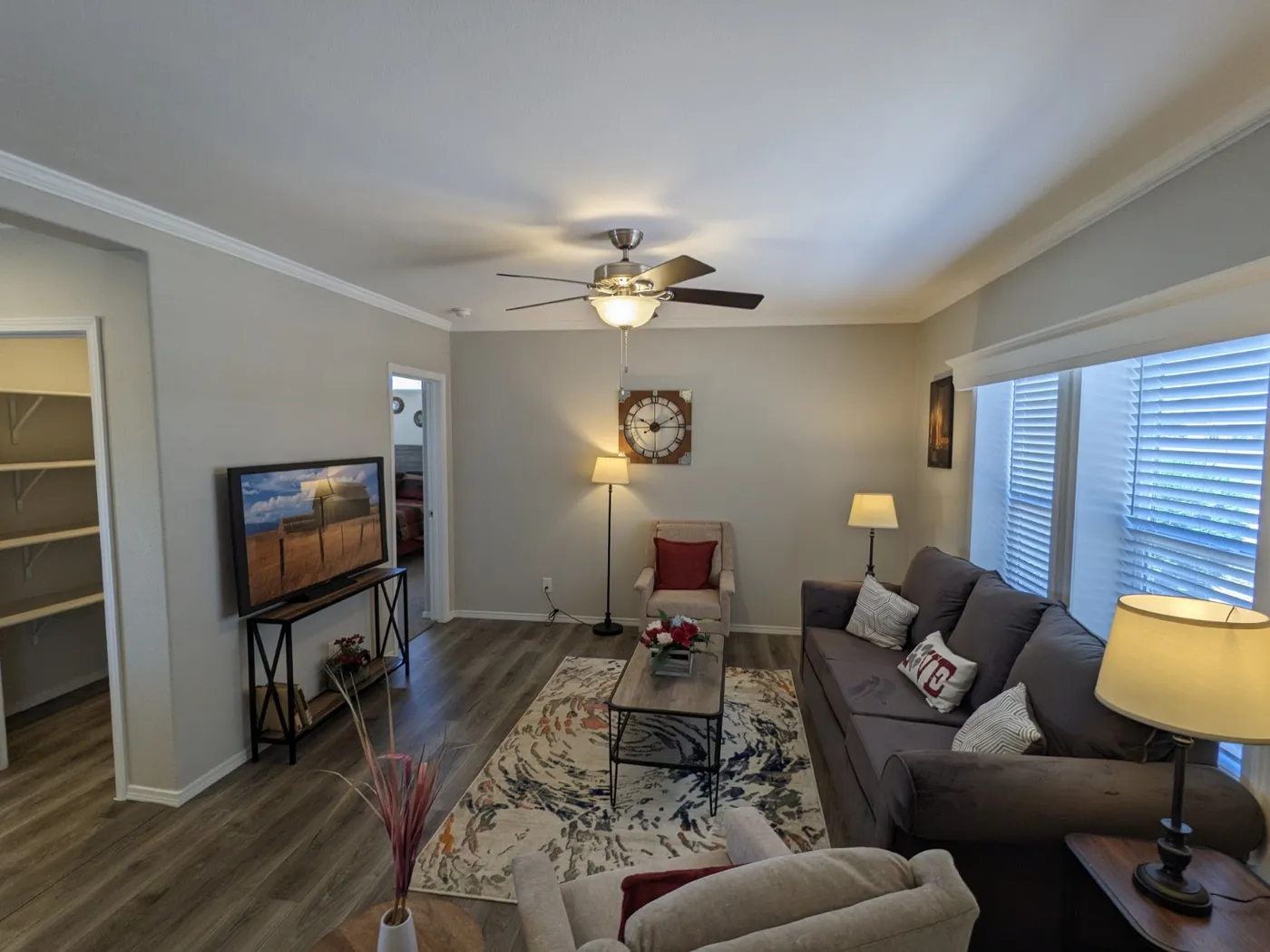 The CATALINA Living Room. This Manufactured Mobile Home features 3 bedrooms and 2 baths.