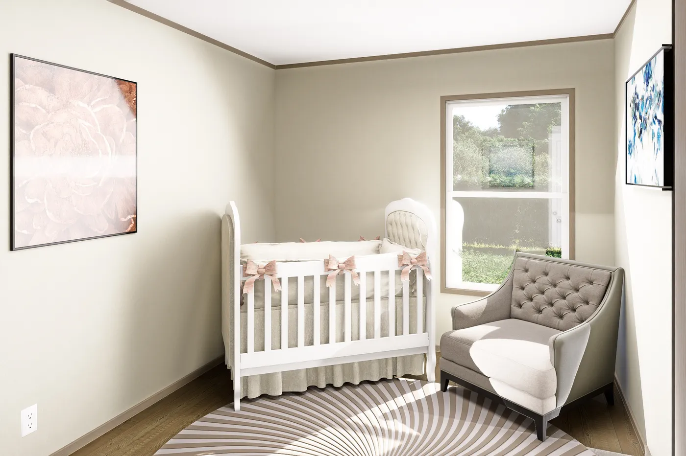 The MARINER Guest Bedroom. This Manufactured Mobile Home features 3 bedrooms and 2 baths.