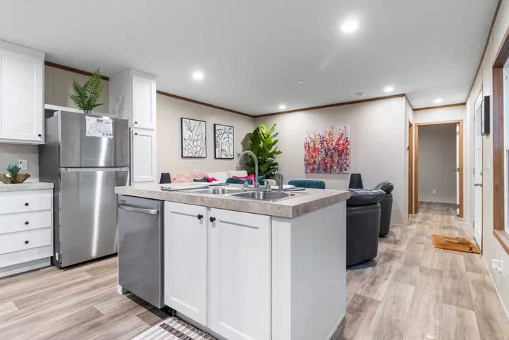 The SPIRIT Kitchen. This Manufactured Mobile Home features 2 bedrooms and 2 baths.