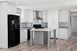The BLAZER 76 P Kitchen. This Manufactured Mobile Home features 3 bedrooms and 2 baths.