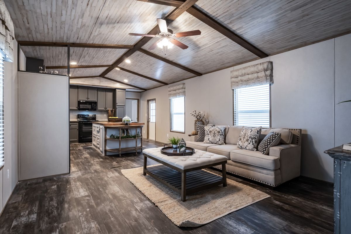 The ALPINE RIDGE Exterior. This Manufactured Mobile Home features 3 bedrooms and 2 baths.