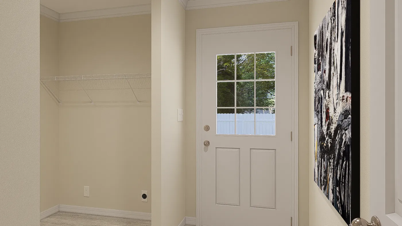 The 3031 "BIRDIE" 6428 Utility Room. This Manufactured Mobile Home features 4 bedrooms and 2 baths.