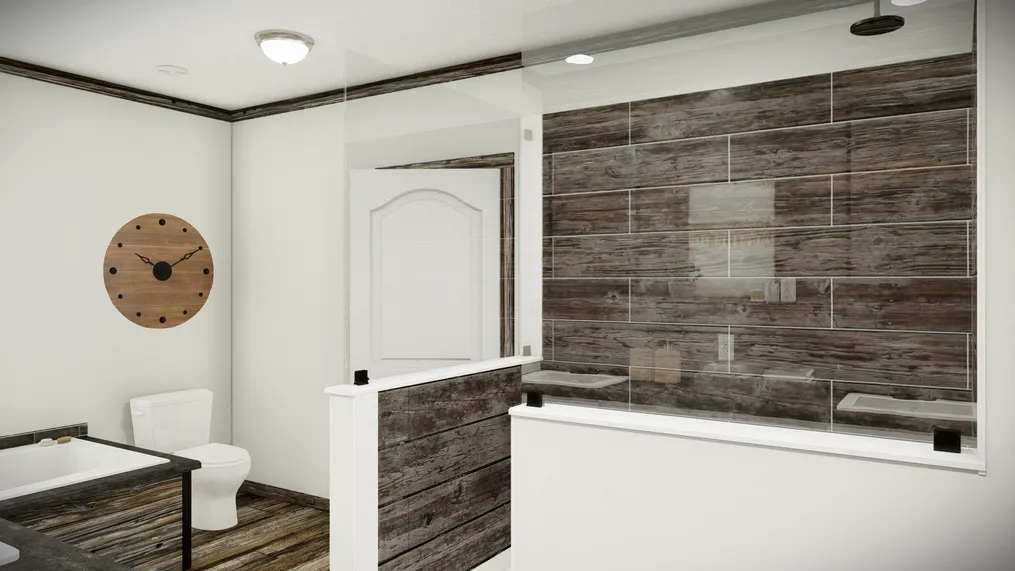 The THE SUMNER Master Bathroom. This Manufactured Mobile Home features 3 bedrooms and 2 baths.