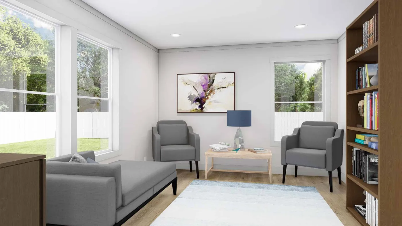 The PURPLE RAIN Flex. This Manufactured Mobile Home features 3 bedrooms and 2 baths.