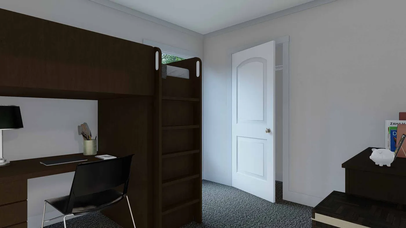 The SWEET DREAMS Guest Bedroom. This Manufactured Mobile Home features 3 bedrooms and 2 baths.