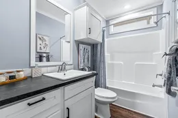 The THE BARTON CREEK Primary Bathroom. This Manufactured Mobile Home features 3 bedrooms and 2 baths.