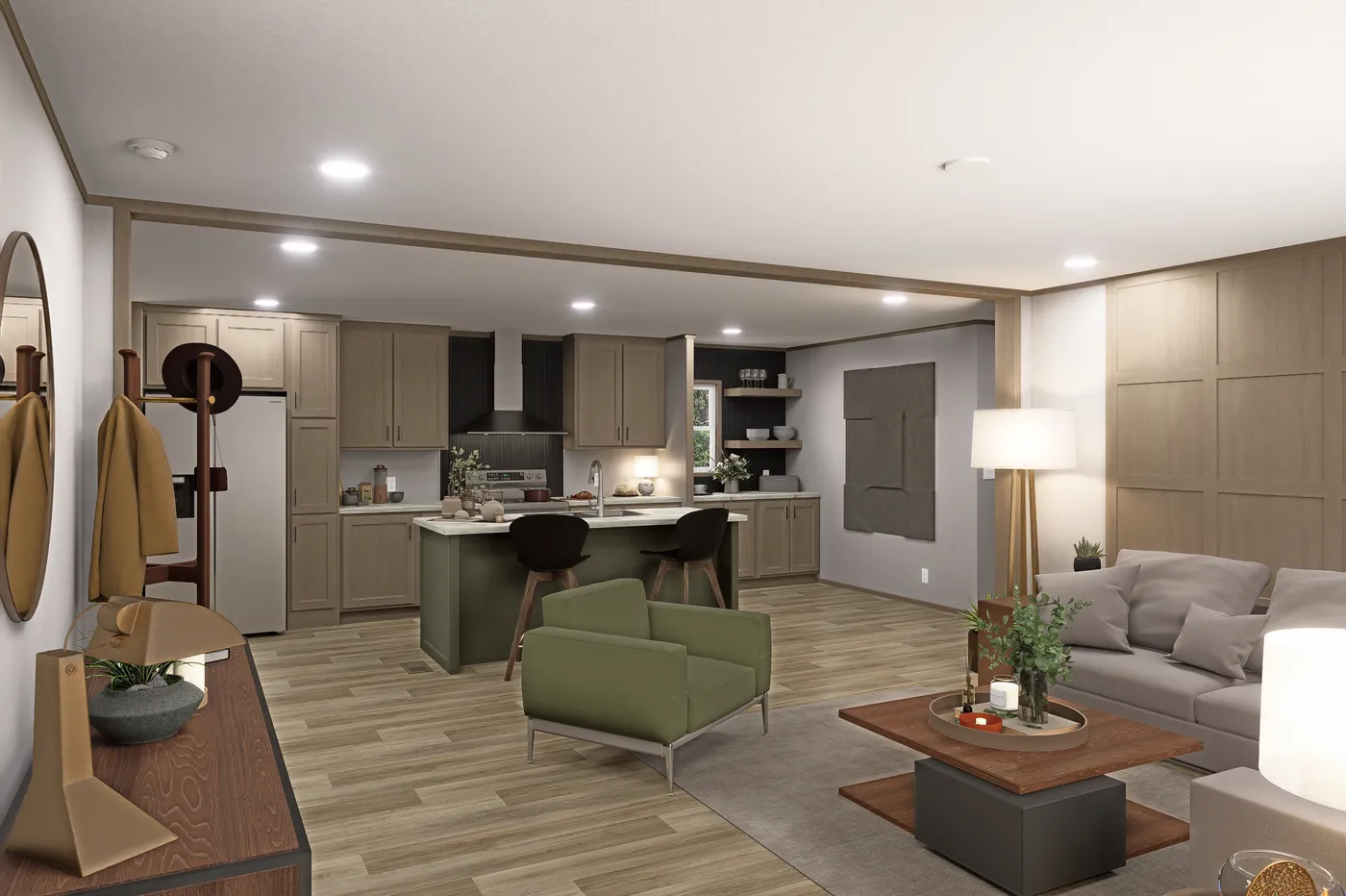 The EXPLORER Exterior. This Manufactured Mobile Home features 3 bedrooms and 2 baths.