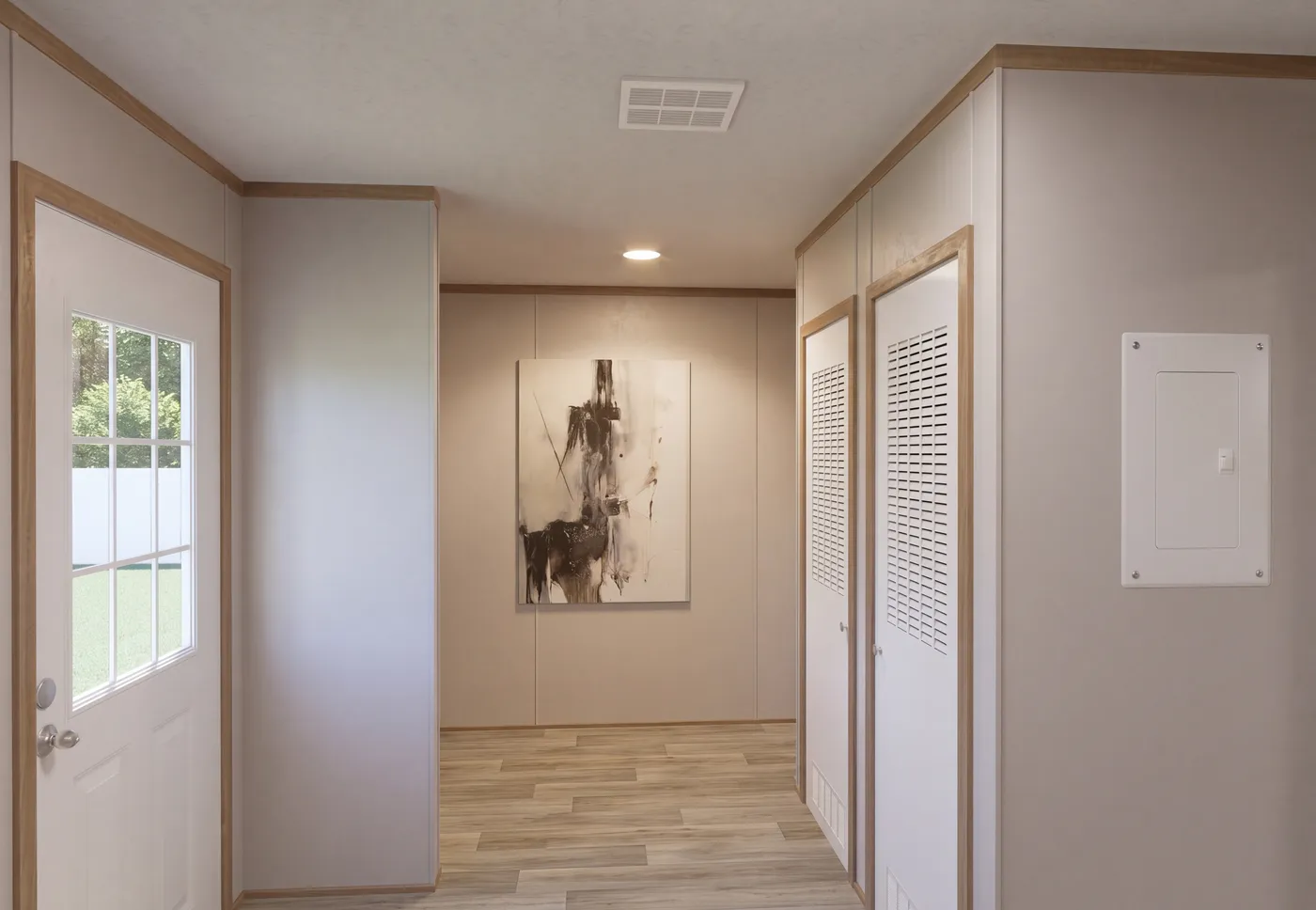 The THE MOUNTAINEER 72 Utility Room. This Manufactured Mobile Home features 3 bedrooms and 2 baths.