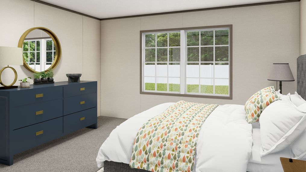 The LEGEND BIG BOY Bedroom. This Manufactured Mobile Home features 4 bedrooms and 2 baths.