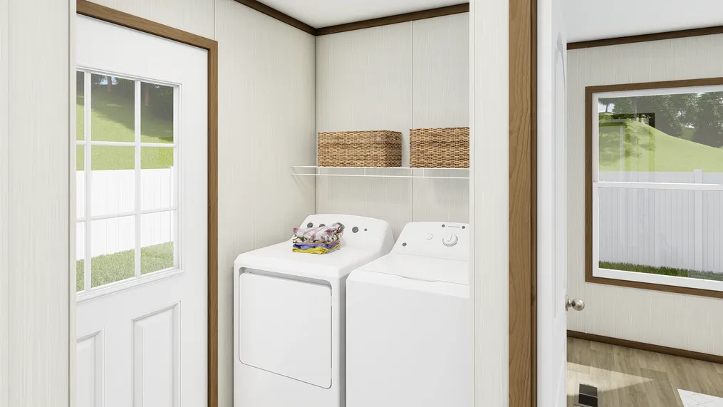 The VISION Utility Room. This Manufactured Mobile Home features 3 bedrooms and 2 baths.