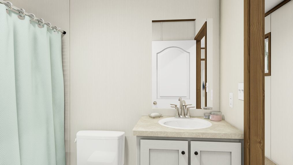 The THE GRAND Primary Bathroom. This Manufactured Mobile Home features 3 bedrooms and 2 baths.