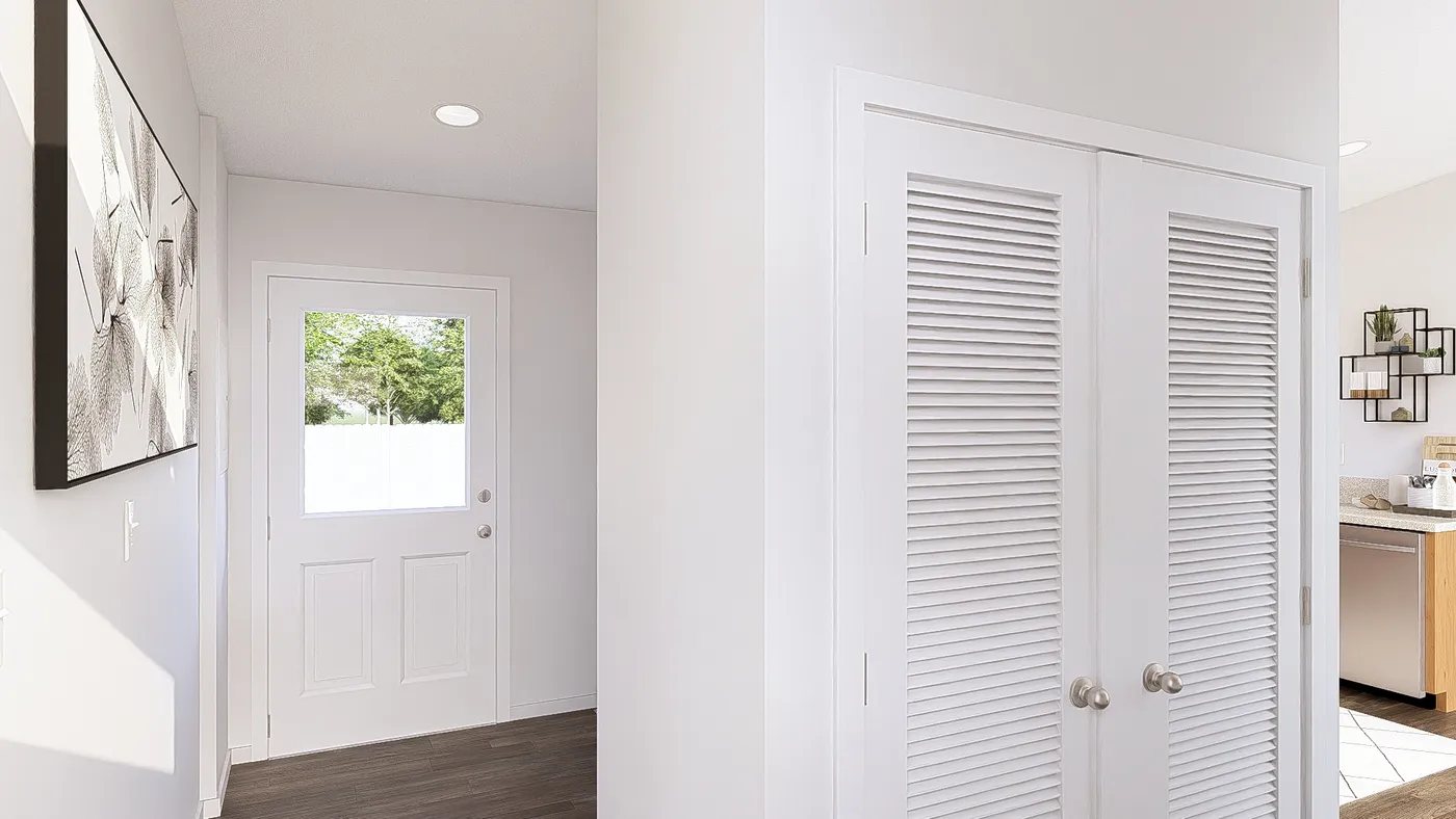 The DRM601M 60'              DREAM Utility Room. This Manufactured Mobile Home features 1 bedroom and 2 baths.