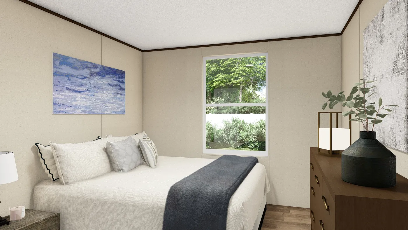 The MARVEL Bedroom. This Manufactured Mobile Home features 4 bedrooms and 2 baths.