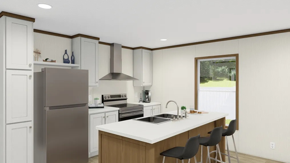 The BALANCE Kitchen. This Manufactured Mobile Home features 3 bedrooms and 2 baths.