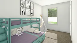 The CMH TEM2844-3A ABBEY ROAD Guest Bedroom. This Manufactured Mobile Home features 3 bedrooms and 2 baths.