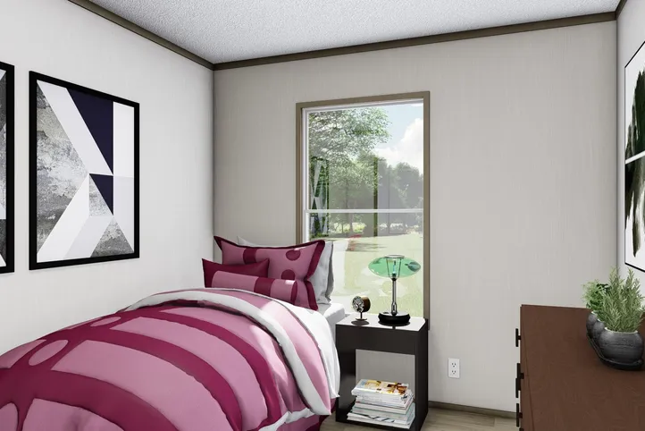 The BOONE Bedroom. This Manufactured Mobile Home features 4 bedrooms and 2 baths.