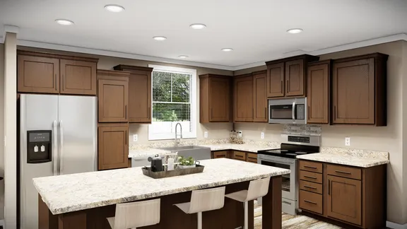 The THE LLOYD II Kitchen. This Manufactured Mobile Home features 3 bedrooms and 2 baths.