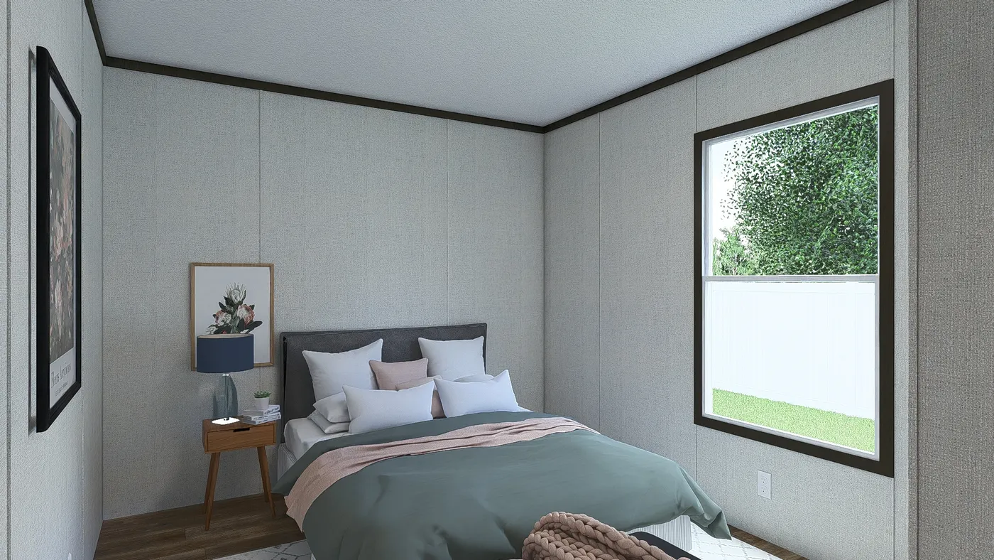 The IMPACT Bedroom. This Manufactured Mobile Home features 4 bedrooms and 2 baths.