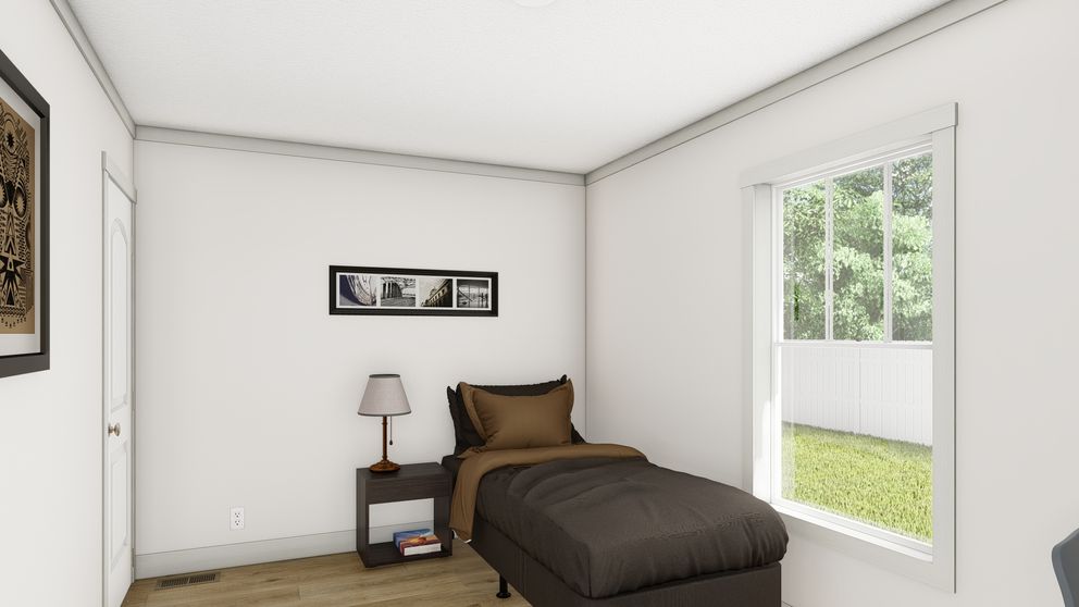 The SOLSBURY HILL Guest Bedroom. This Manufactured Mobile Home features 3 bedrooms and 2 baths.