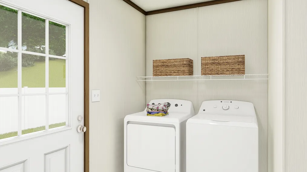The DESIRE Utility Room. This Manufactured Mobile Home features 3 bedrooms and 2 baths.