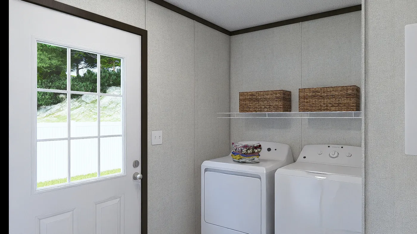 The DESIRE Utility Room. This Manufactured Mobile Home features 3 bedrooms and 2 baths.